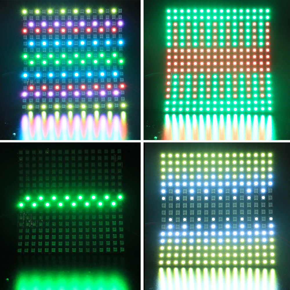WS2815 12V 16x16 LED Matrix RGB Flexible LED Screen Panels WS2815 12V 16x16 LED Matrix RGB Flexible LED Screen Panels